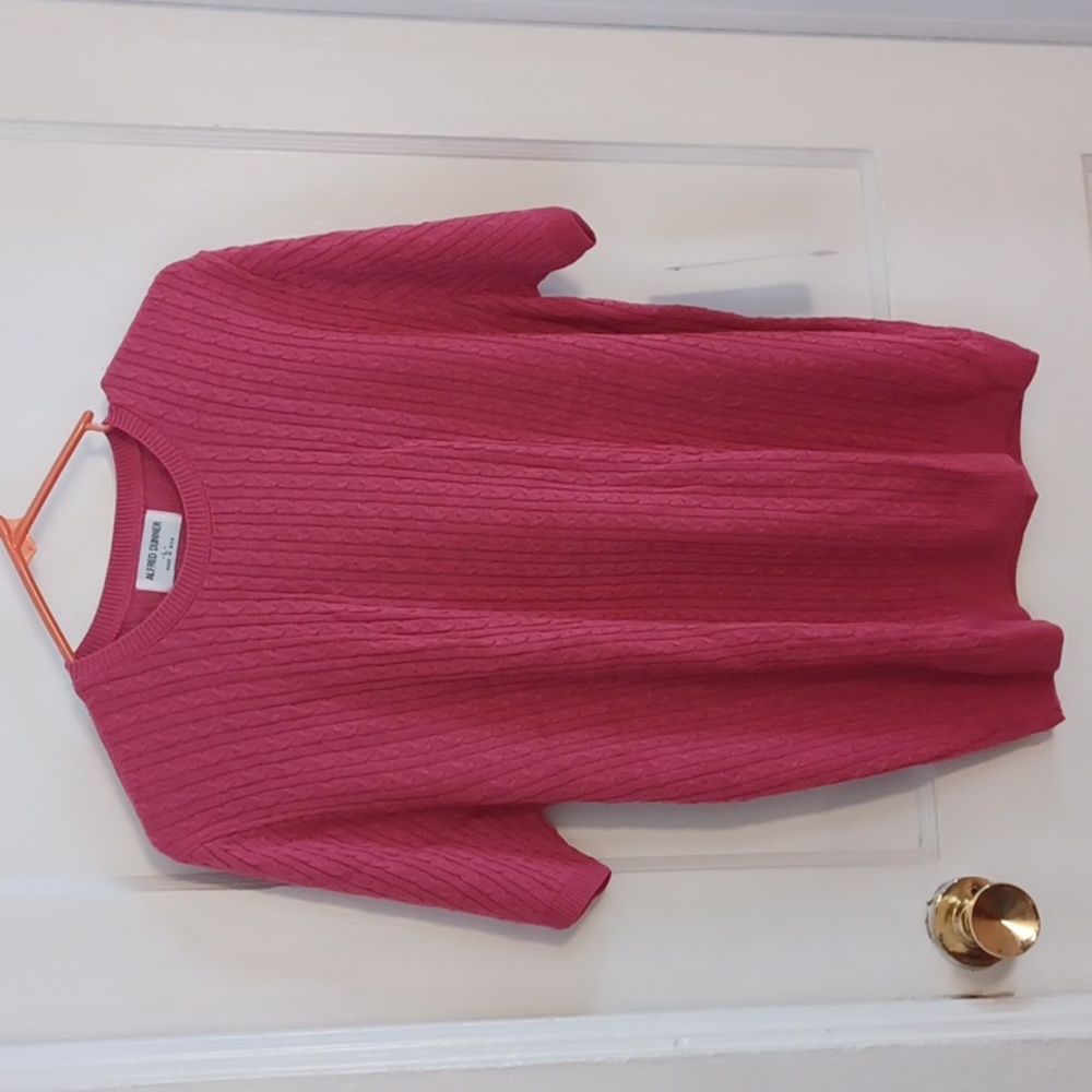 Alfred Dunner knit top women's size large watermelon color